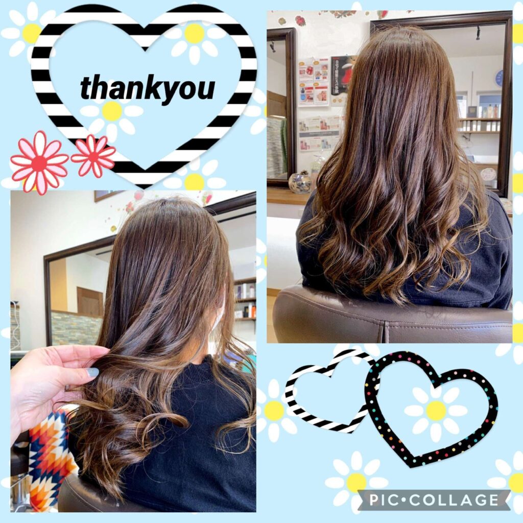 a collage of a woman's hair