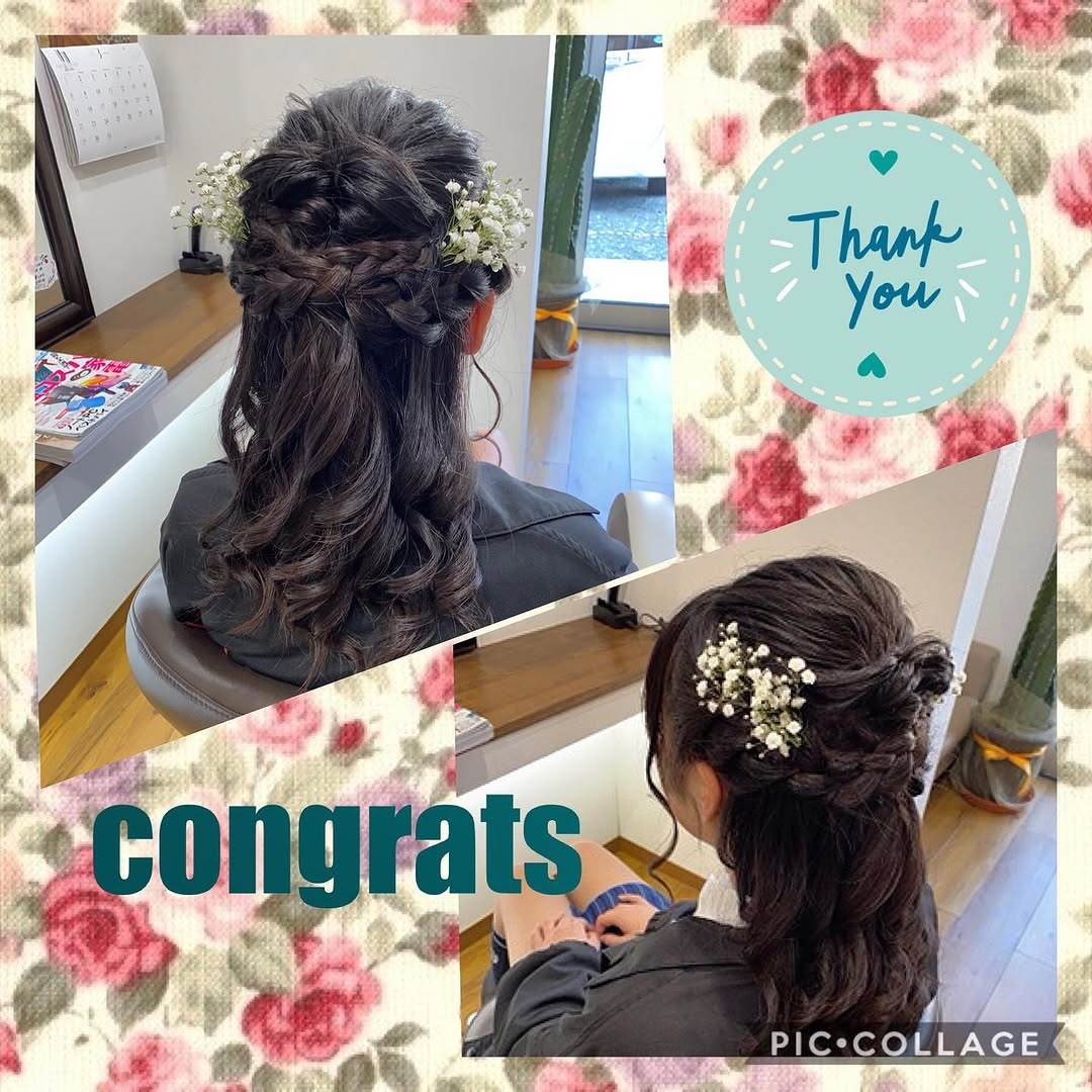 着付け・ヘアセットの作例: ヘアアレンジ