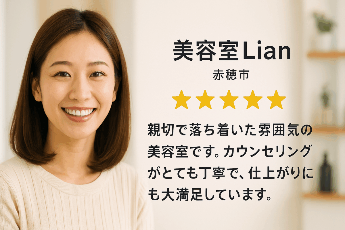 赤穂市の美容室Lianのお客様の声